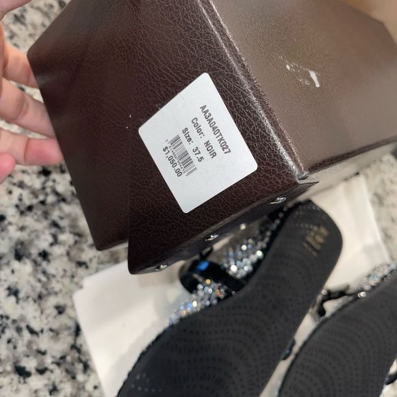 Alaia Mesh Rhinestone Ballet Flats - Picture 6 of 10